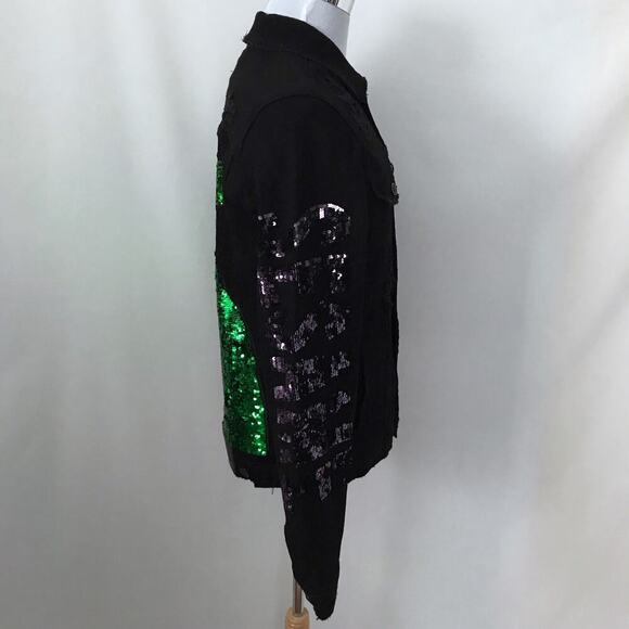 De-Kryptic NWOT Sesame Street Count Dracula Jean Jacket Men M - Picture 9 of 16